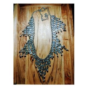 Women's vintage  dance waist chain silver bells